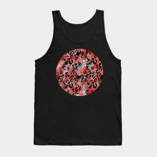 Modern abstract distressed texture digital Tank Top
